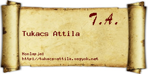 Tukacs Attila névjegykártya